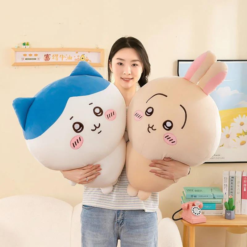 20-50CM Cartoon Usachi Chiikawa Doll Jiikawa Chikawa Series Doll Hachi Self-Deprecating Bear Plush Toy Pillow Children'S Gift Soft Stuffed Animals