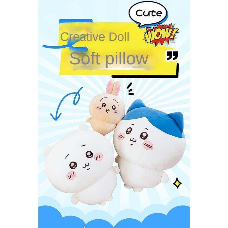 20-50CM Cartoon Usachi Chiikawa Doll Jiikawa Chikawa Series Doll Hachi Self-Deprecating Bear Plush Toy Pillow Children'S Gift Soft Stuffed Animals