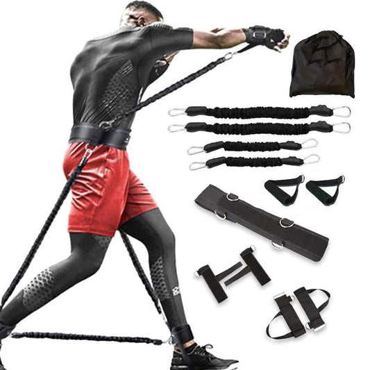 Resistance Boxing Training Set, 12Pcs/Set Mma Boxing Resistance Training Strap, Boxing Strength Training Equipment, Leg and Arm Training, Full Body Exercise, Home Gym Kit