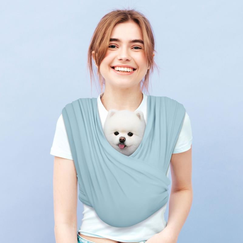 Anccoplus Convertible Dog Carrier Sling for Small Dogs and Cats, Reduces Back Stress, Premium Cotton, Stylish Design, Hands-Free, Easy to Wear
