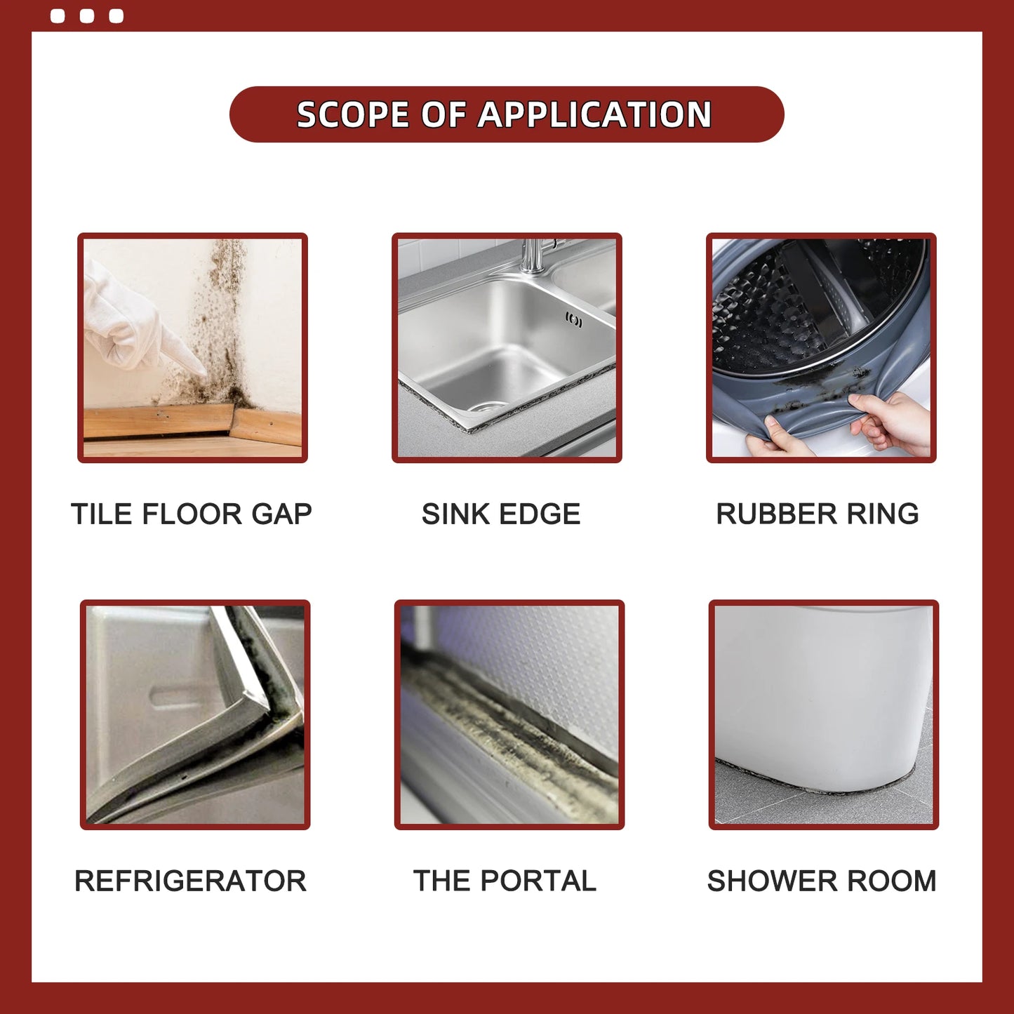 1/2/3/5/10PCS Household Mold Remover Gel Effectively Removes Scale Mildew & Stubborn Stains Eliminates Damp Odor Prevents Fungi