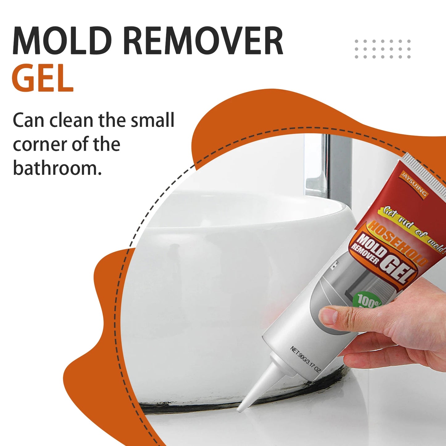 1/2/3/5/10PCS Household Mold Remover Gel Effectively Removes Scale Mildew & Stubborn Stains Eliminates Damp Odor Prevents Fungi