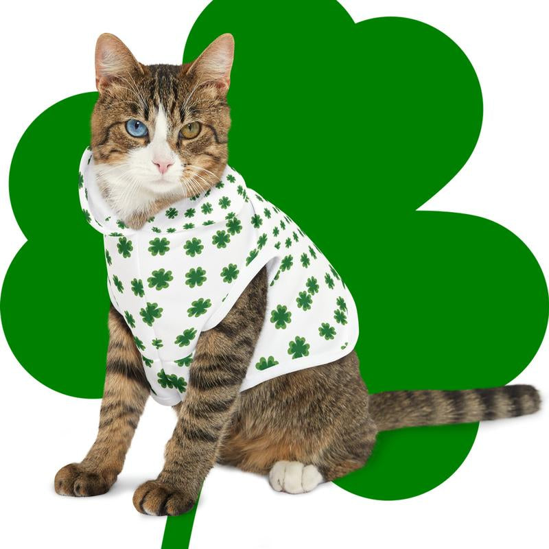 Custom Pet Hoodie, 100% Polyester Material, 5 Sizes, Black/White Rib Color Option