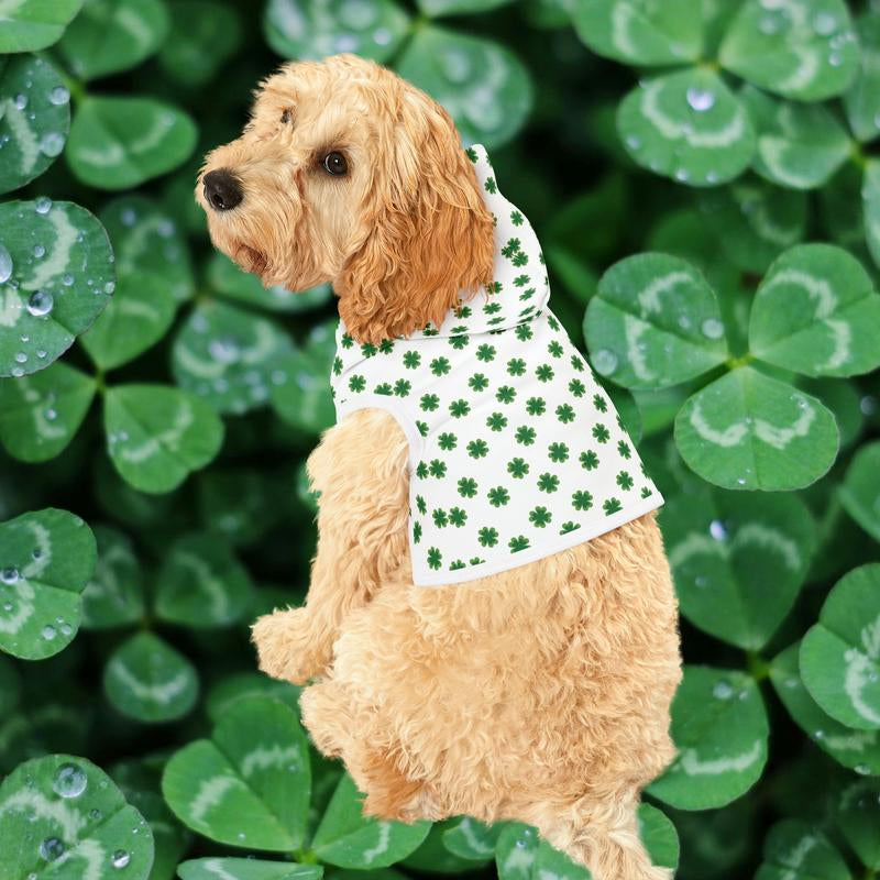 Custom Pet Hoodie, 100% Polyester Material, 5 Sizes, Black/White Rib Color Option
