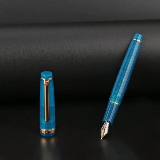 Jinhao Fountain Pen Set - Smooth Writing F Nib with Ink Refill Converter & Gift Box Ideal for Professionals, Office, Journaling, and Gifts