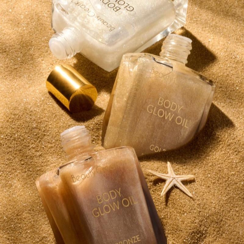Beauty Creations-Body GLOW OIL CHAMPAGNE/GOLD/BRONZE Net Wt. 50Ml 1.76 Fl Oz-Body Shimmer