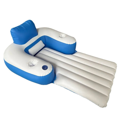 Inflatable Electric Propeller-Driven Floating Chair with Single Float Design for Water Activities